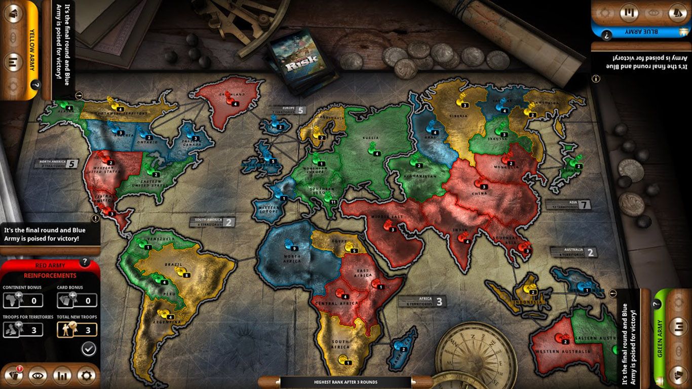 Risk world domination rules