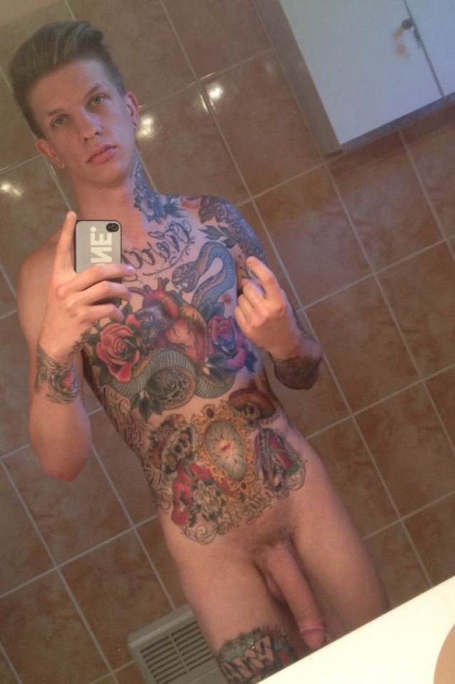 Hot tattooed dick