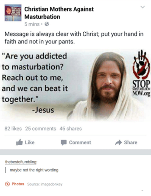 Christian thoughts on masturbation
