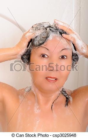 Asian in shower
