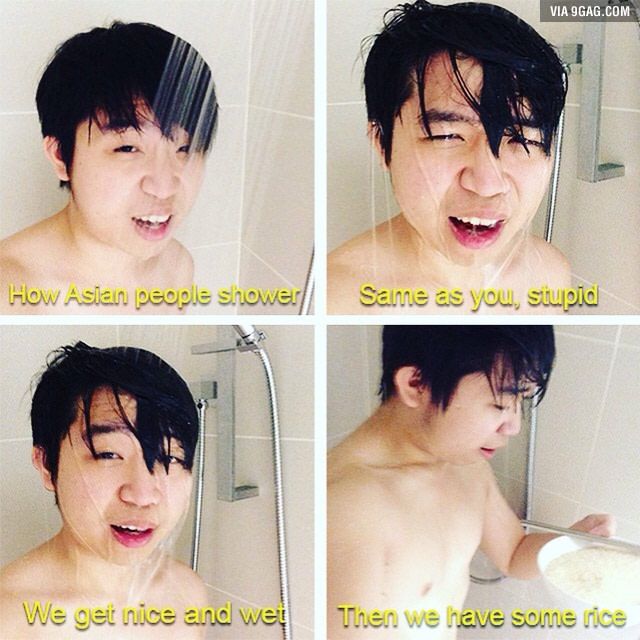 Sub reccomend Asian in shower