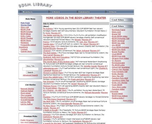 Bdsm library stories list