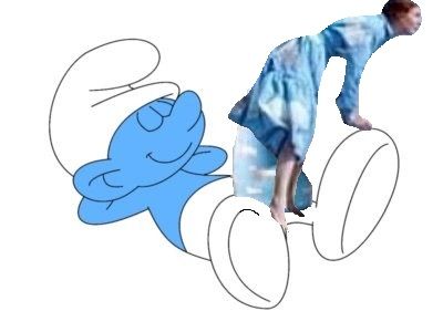 Papa smurf can i lick your but