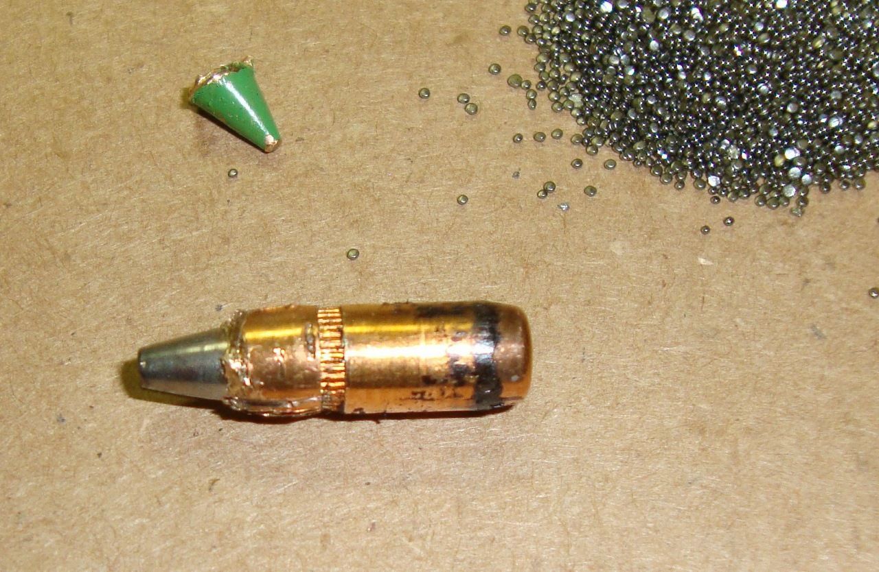 Golden G. reccomend 9mm glass and steel penetration