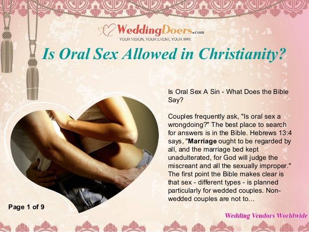 best of Oral sex christians have Should