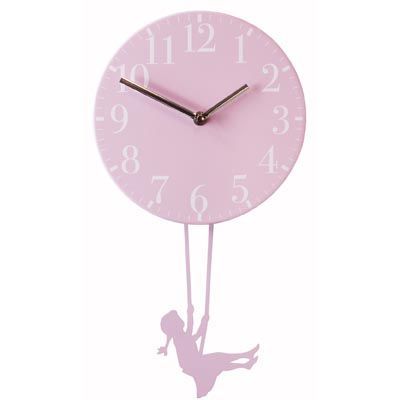 Swinging girl pendelum clock