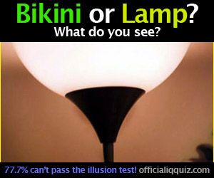 Bikini versus lamp