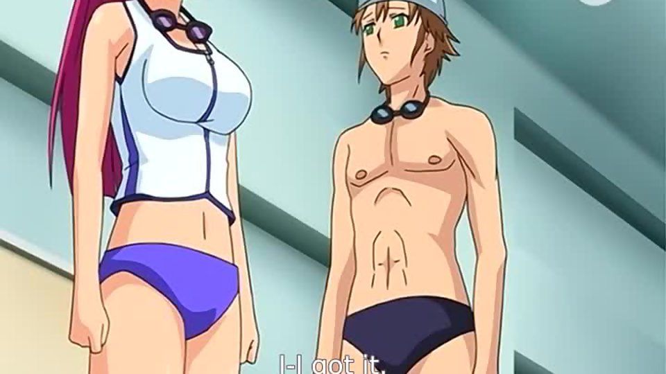 best of Coach Anime handjob swim