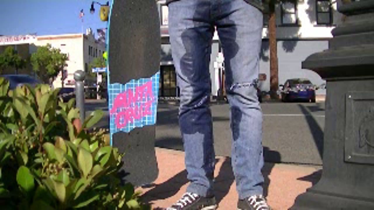 Public pissing jeans
