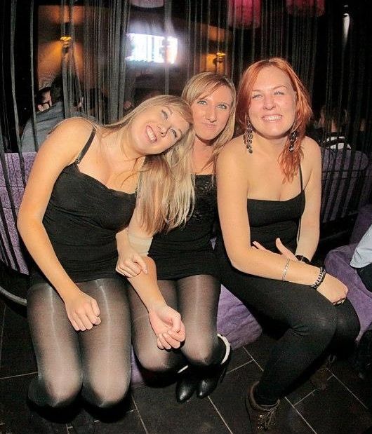 best of At clubs pantyhose Hot