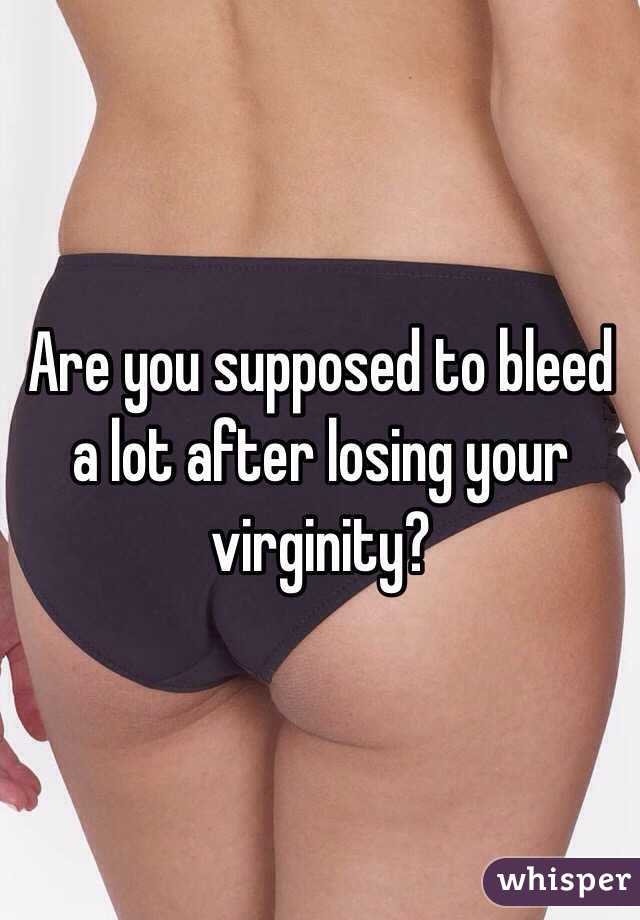 best of Losing your after virginity Bleeding
