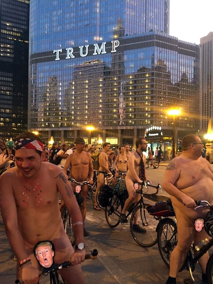 Chicago world naked bike ride 2018