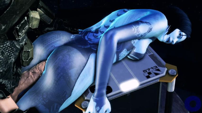 Cortana of halo butt naked