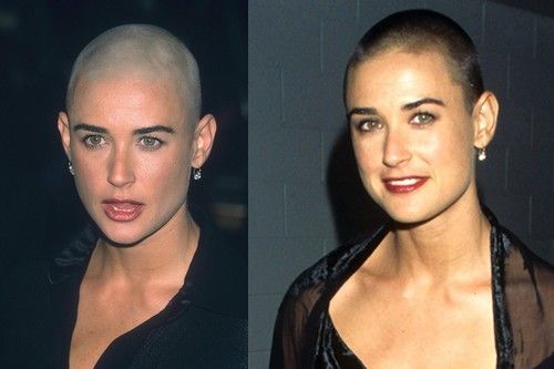 Captain J. reccomend Demi moore shaved with daughters