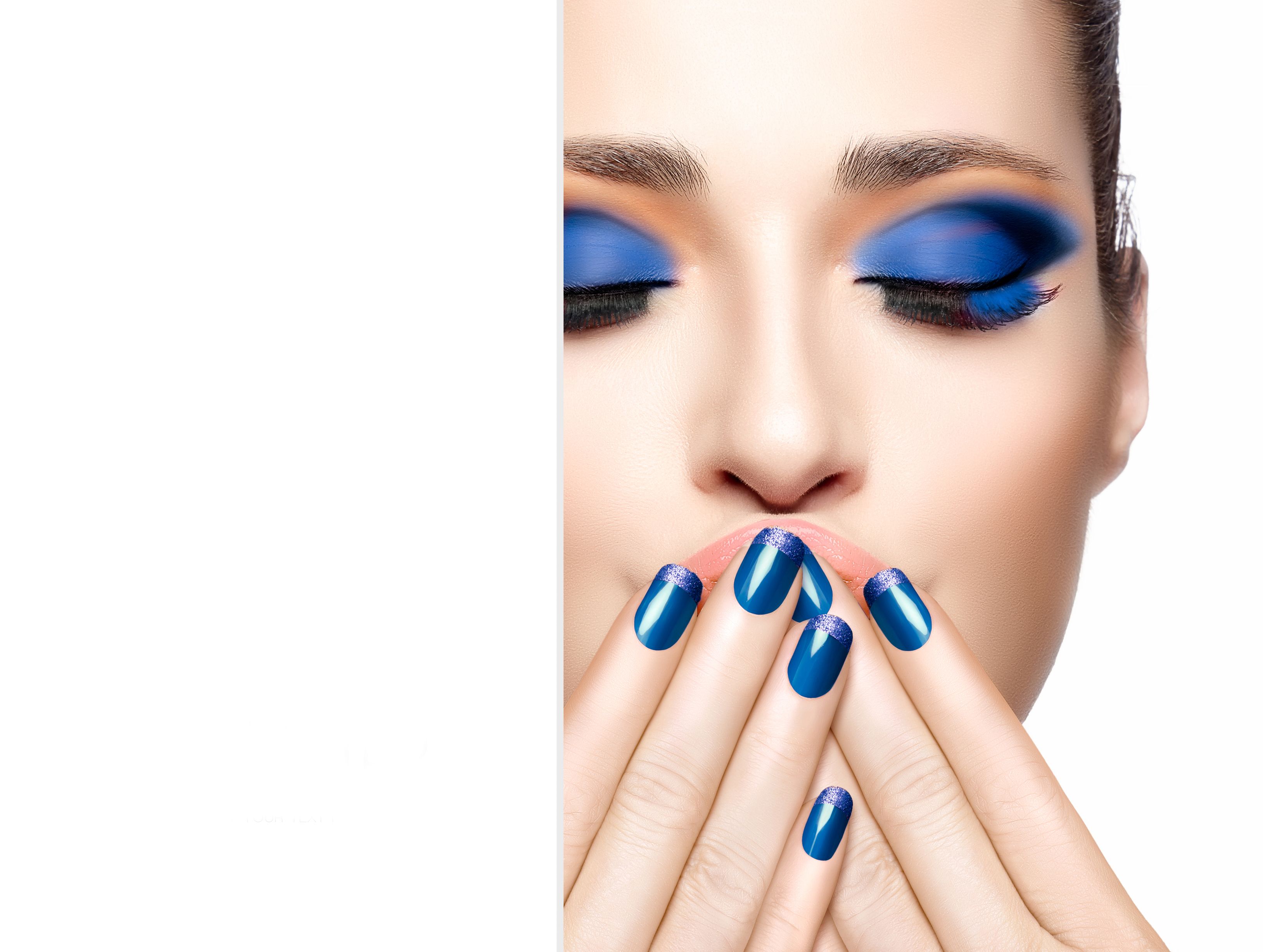 best of Polish Facial blue nail