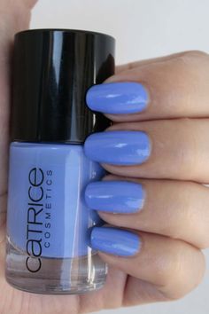 Facial blue nail polish