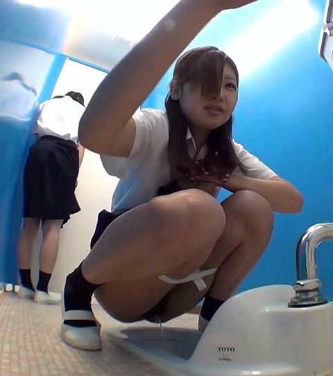 Japanese girls urinating caught on tape