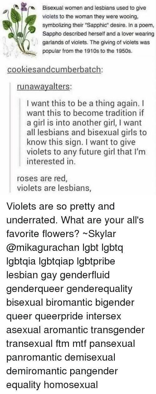 Snapdragon reccomend Sappho and bisexual