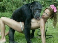 Monkey having sex with teen